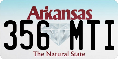 AR license plate 356MTI