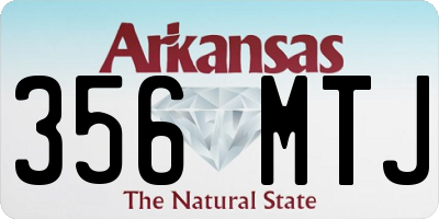AR license plate 356MTJ