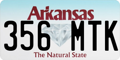 AR license plate 356MTK
