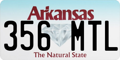AR license plate 356MTL