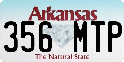 AR license plate 356MTP