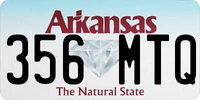 AR license plate 356MTQ