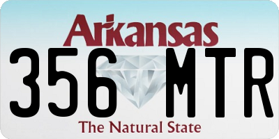 AR license plate 356MTR