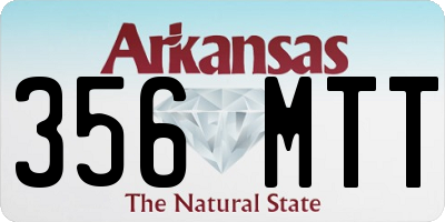 AR license plate 356MTT