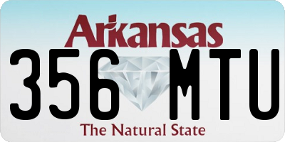 AR license plate 356MTU
