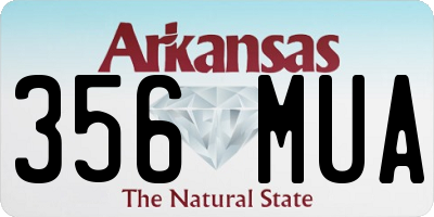 AR license plate 356MUA