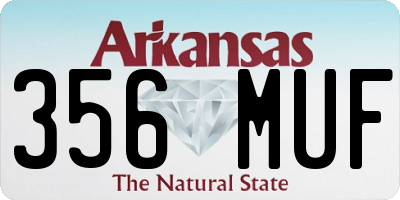 AR license plate 356MUF