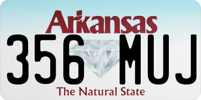 AR license plate 356MUJ