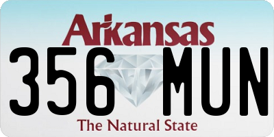 AR license plate 356MUN