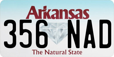AR license plate 356NAD