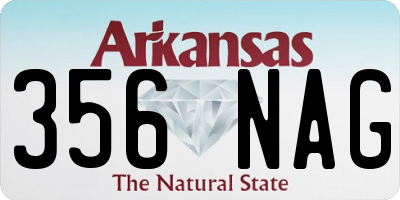 AR license plate 356NAG
