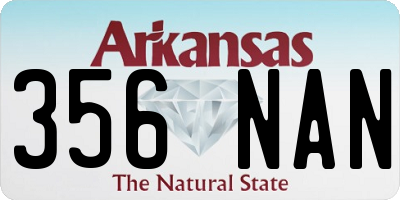 AR license plate 356NAN