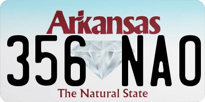 AR license plate 356NAO