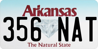 AR license plate 356NAT