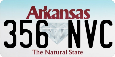 AR license plate 356NVC