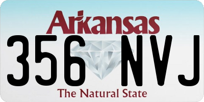 AR license plate 356NVJ