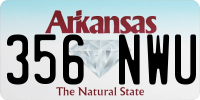 AR license plate 356NWU