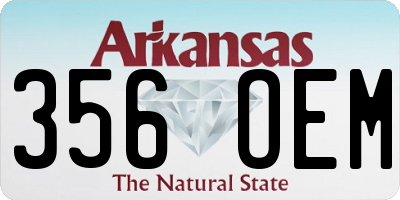 AR license plate 356OEM
