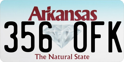 AR license plate 356OFK