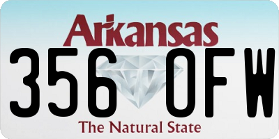 AR license plate 356OFW