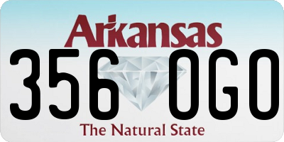 AR license plate 356OGO