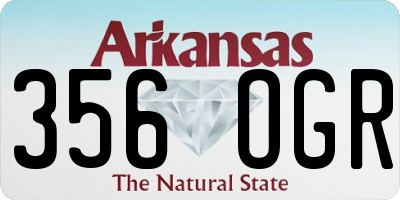AR license plate 356OGR