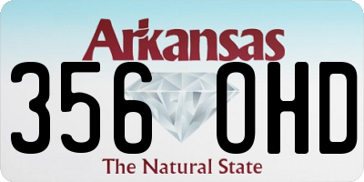 AR license plate 356OHD