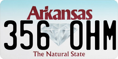 AR license plate 356OHM