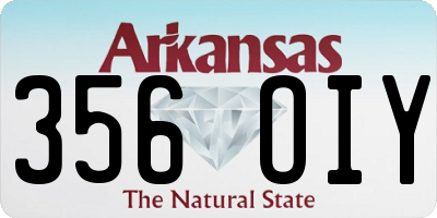 AR license plate 356OIY