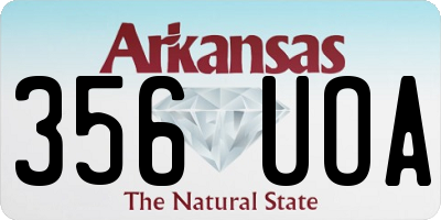 AR license plate 356UOA