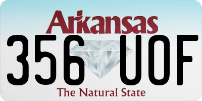 AR license plate 356UOF
