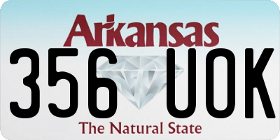 AR license plate 356UOK