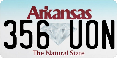 AR license plate 356UON