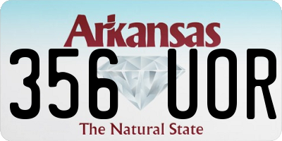 AR license plate 356UOR
