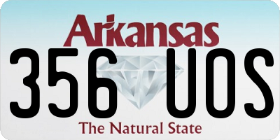 AR license plate 356UOS