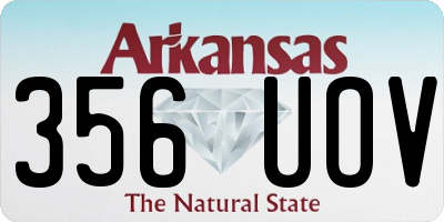 AR license plate 356UOV
