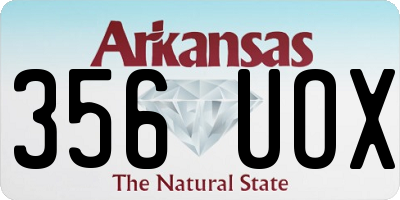 AR license plate 356UOX