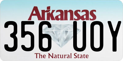 AR license plate 356UOY