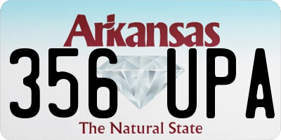 AR license plate 356UPA