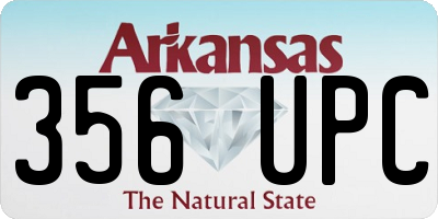 AR license plate 356UPC