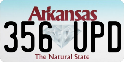 AR license plate 356UPD