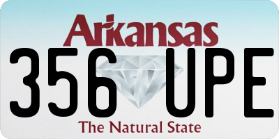 AR license plate 356UPE