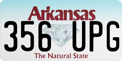 AR license plate 356UPG