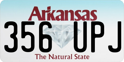 AR license plate 356UPJ