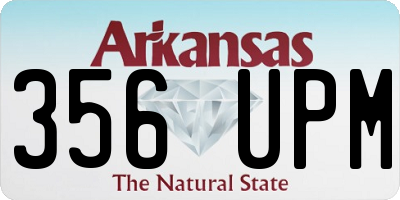 AR license plate 356UPM