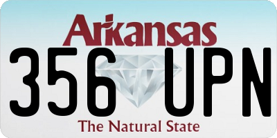 AR license plate 356UPN