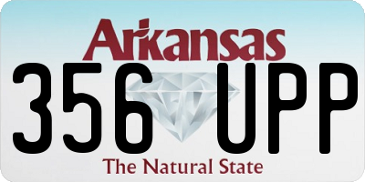 AR license plate 356UPP