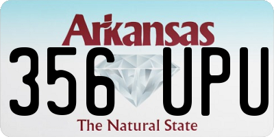 AR license plate 356UPU