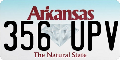 AR license plate 356UPV