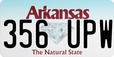 AR license plate 356UPW